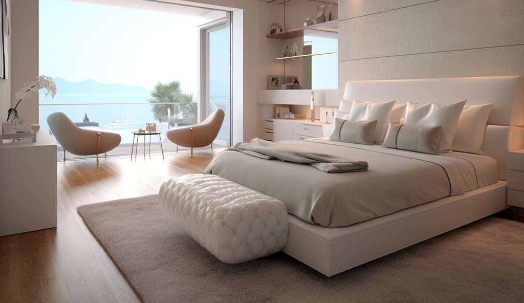 White outlet bedroom benches