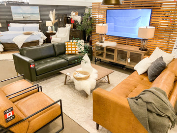 Trending Durable Leather Furniture for a Festive Calgary Home