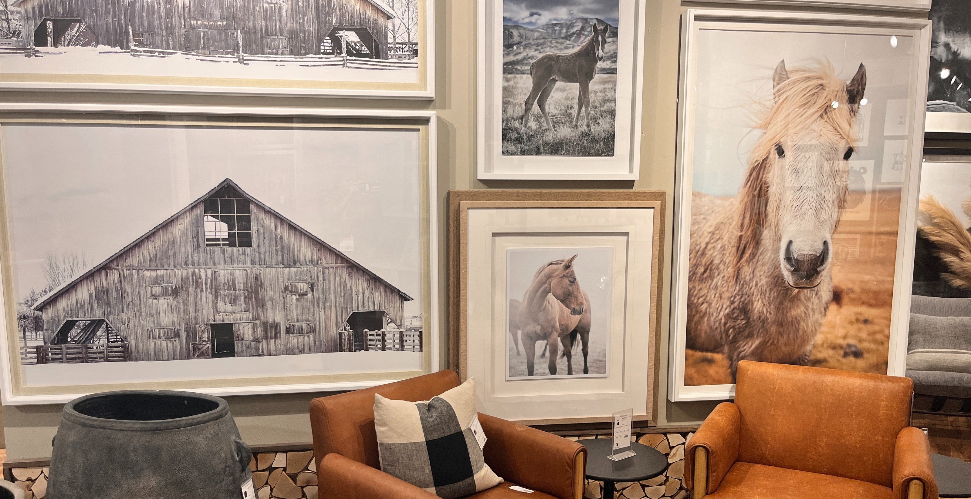 custom canadian art at our Calgary furniture store at North Hill Centre