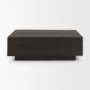 Hayden Dark Brown Wood Rectangular Coffee Table - Calgary Furniture Store