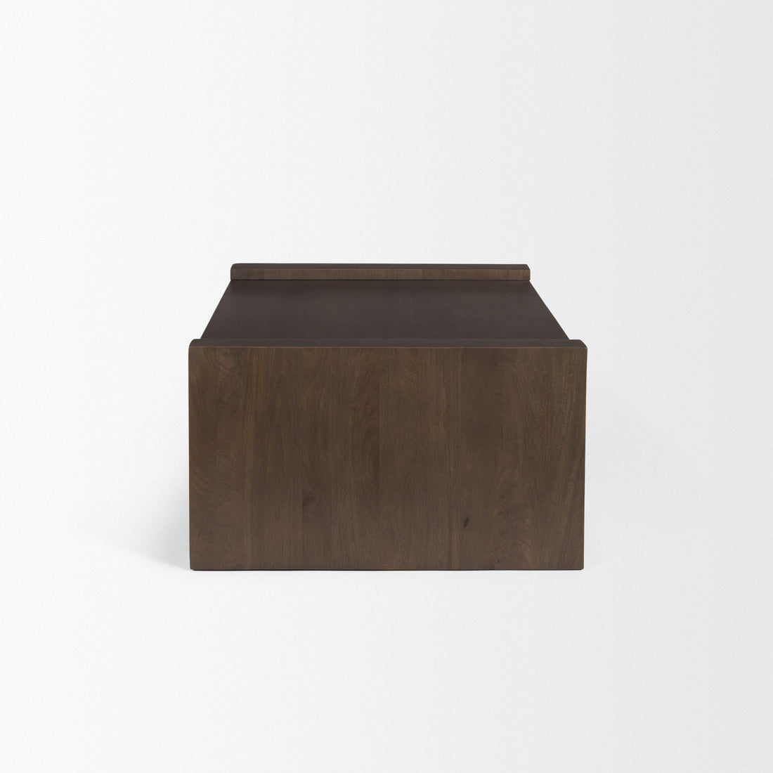 Wesson Dark Brown Wooden Rectangular Coffee Table - Calgary Furniture Store