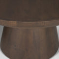 Takoda Dark Brown Wood Tapered Drum Nesting Coffee Tables - Calgary Furniture Store