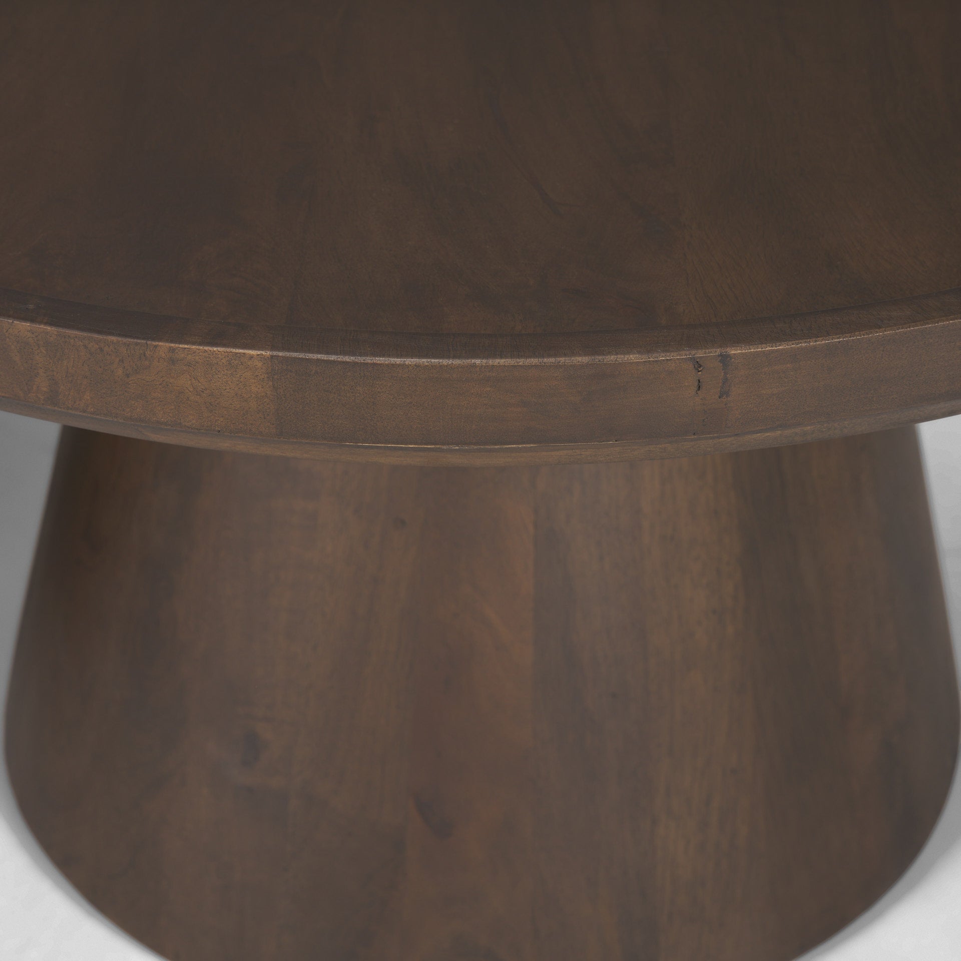 Takoda Dark Brown Wood Tapered Drum Nesting Coffee Tables - Calgary Furniture Store