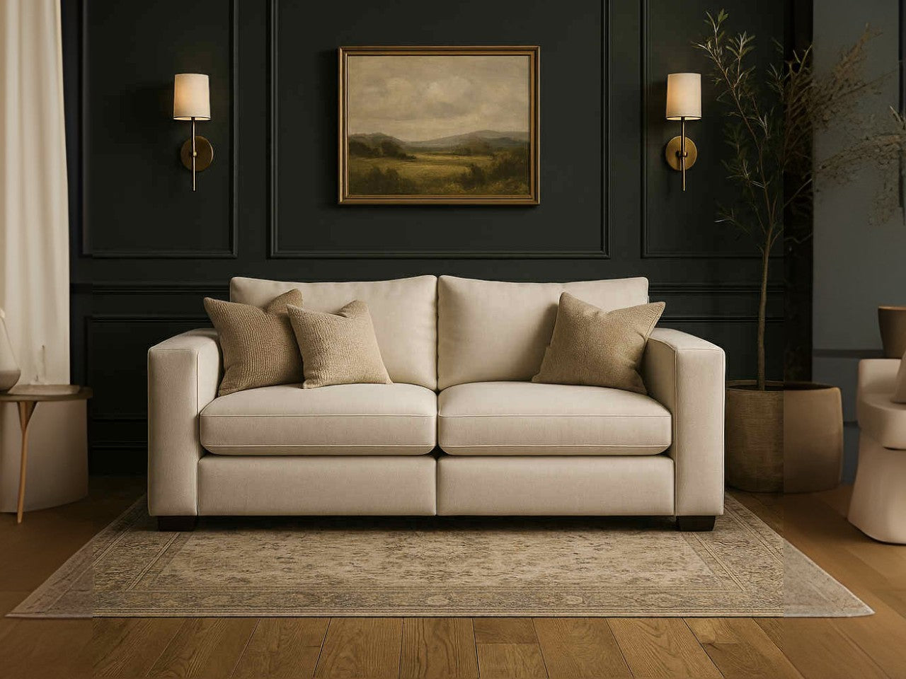 2-pc custom Cloud modular sectional by Showhome Furniture