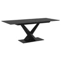 JULIUS DINING TABLE W/EXTENSION IN BLACK - Calgary Furniture Store
