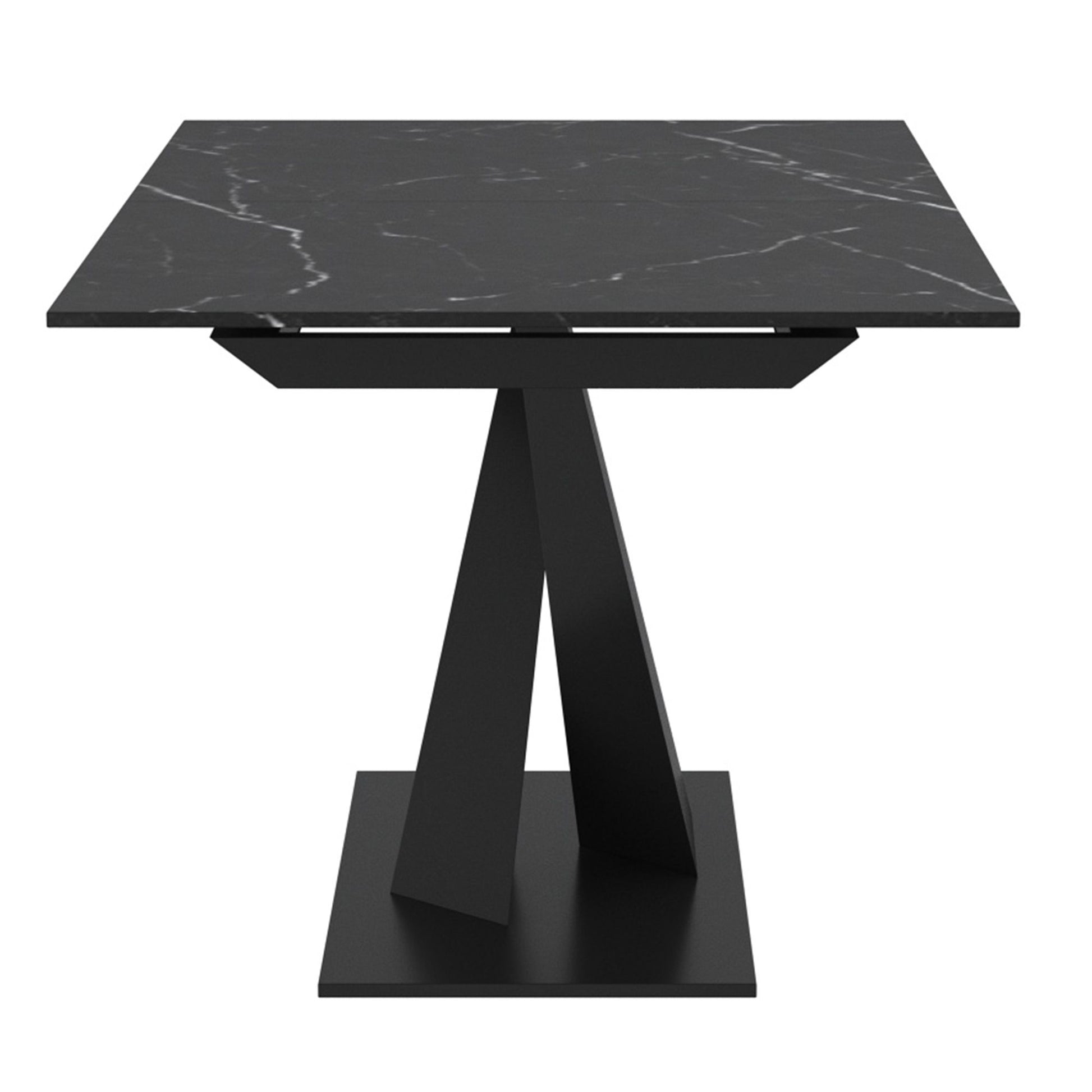 JULIUS DINING TABLE W/EXTENSION IN BLACK - Calgary Furniture Store