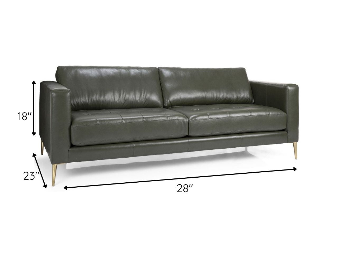 🇨🇦 3795 Custom Leather Sofa - Calgary Furniture Store