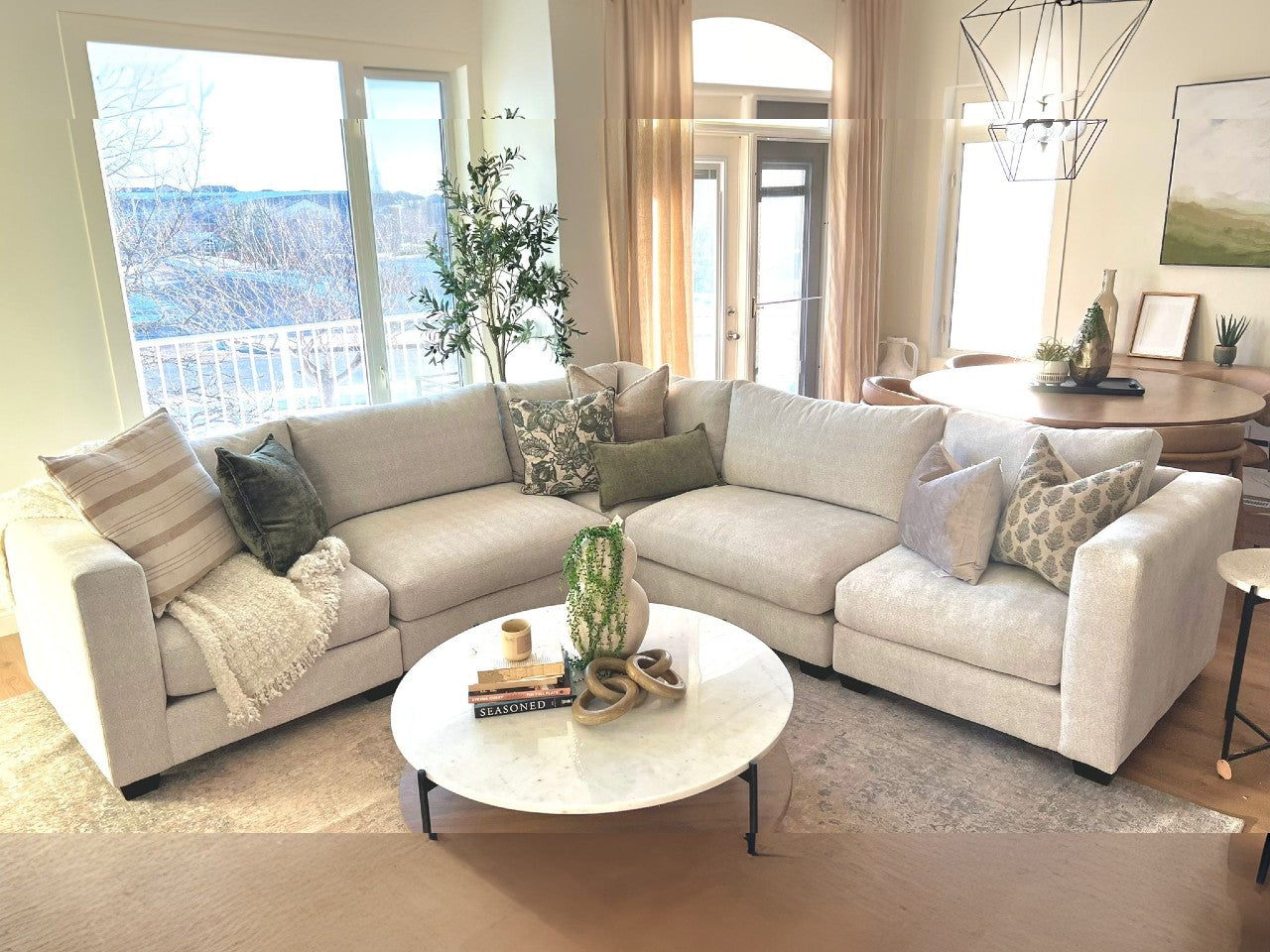 🇨🇦 Custom 5-pc Cloud Modular Sectional - L Configuration - Calgary Furniture Store