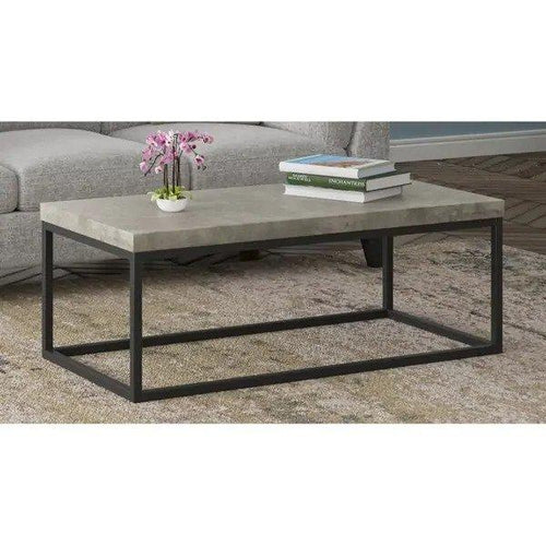 Oynx Concrete Cocktail Table - Emerald Home - Calgary Furniture Store