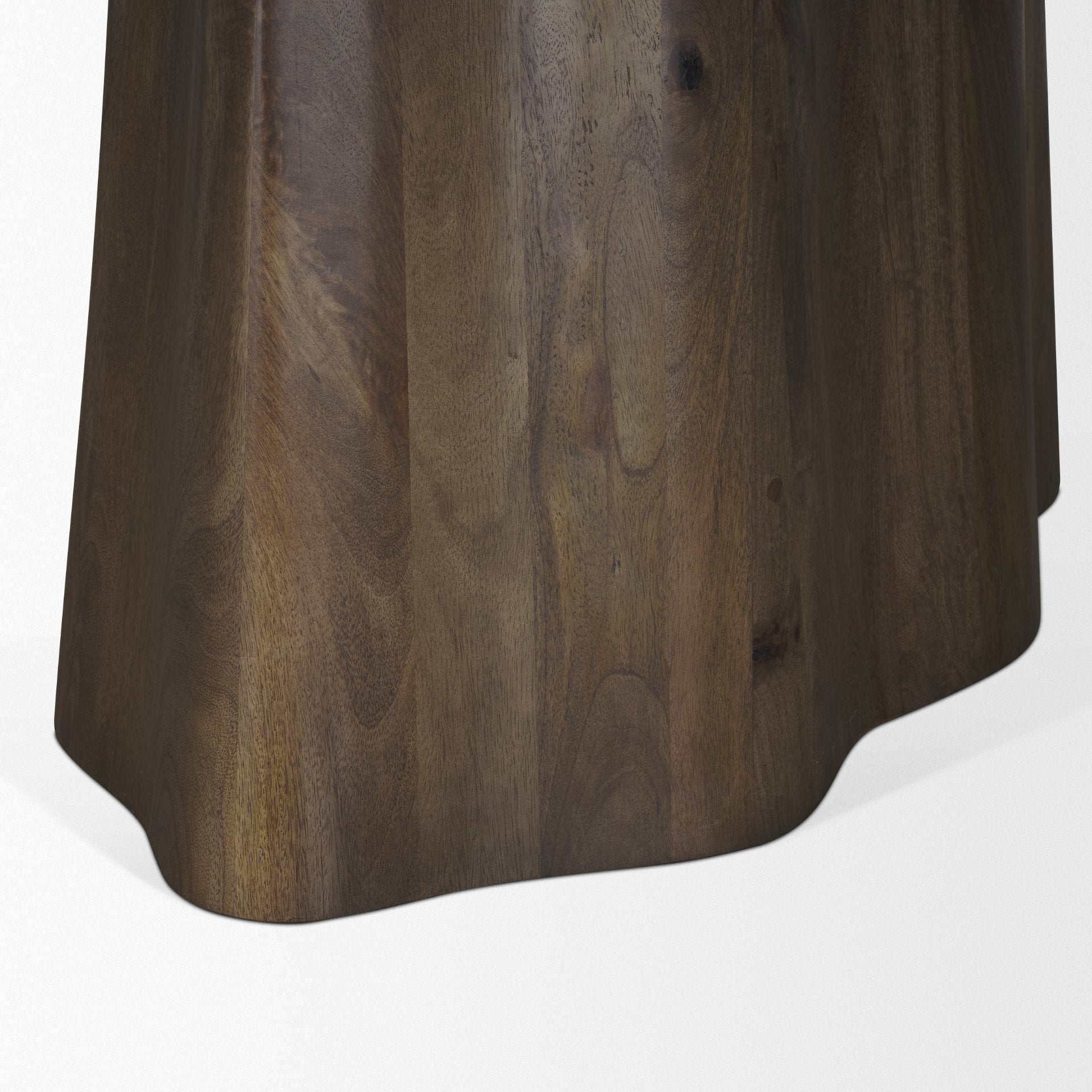 Jovani 94" Solid Dark Brown Mango Wood Oval Dining Table - Calgary Furniture Store