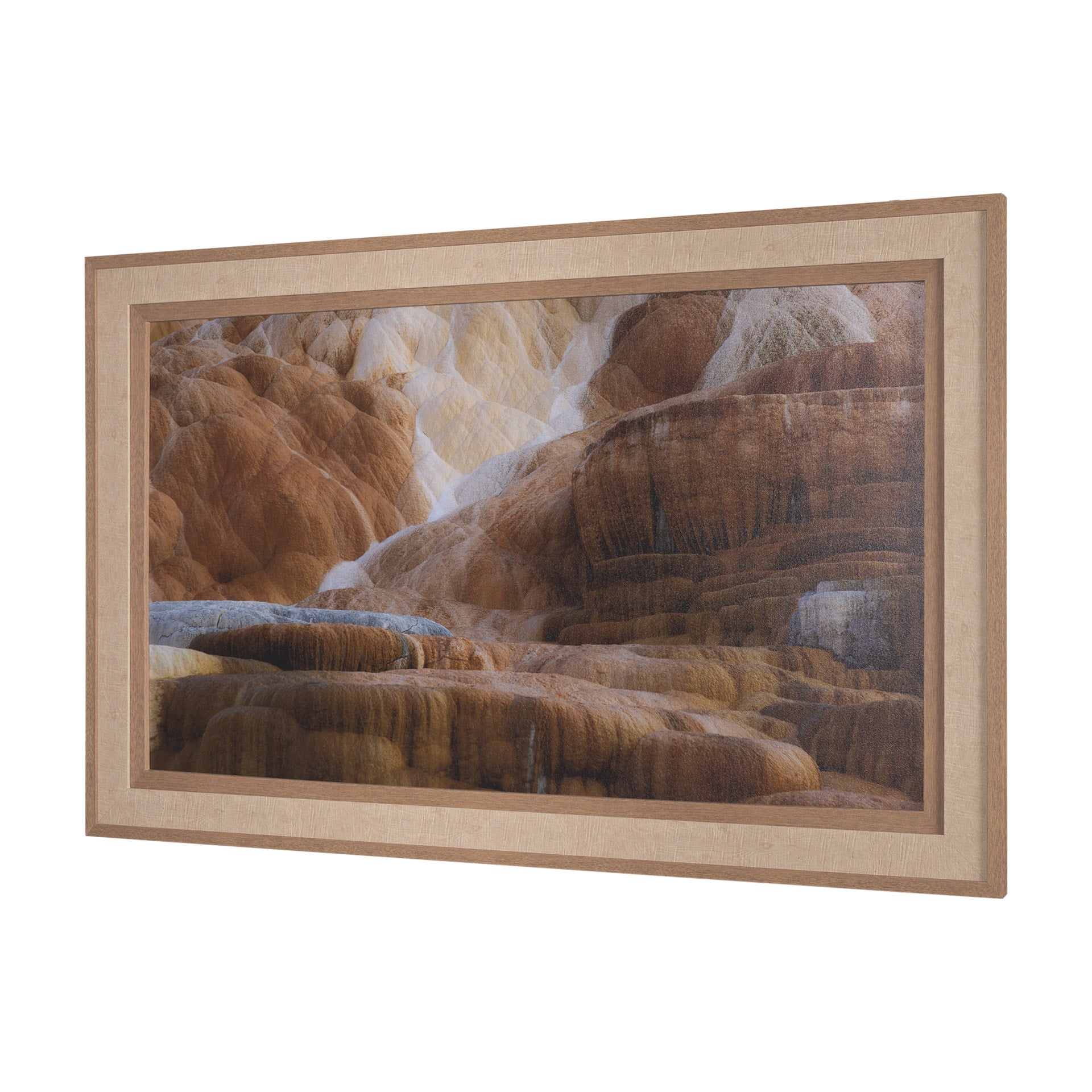Liquid Travertine by Gary Blatter a Hand Embellished Framed Photo Art Print - Calgary Furniture Store