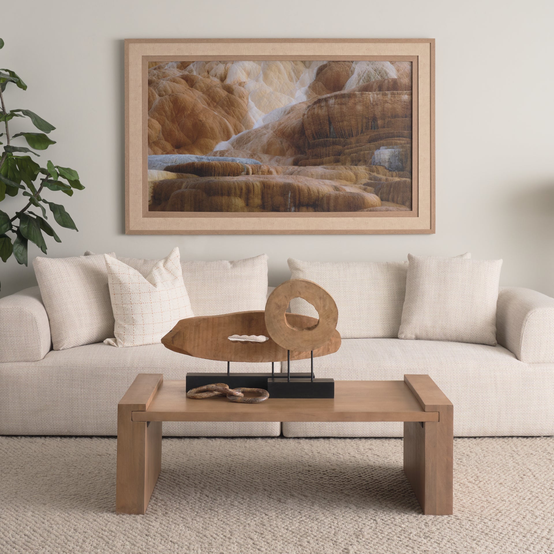 Liquid Travertine by Gary Blatter a Hand Embellished Framed Photo Art Print - Calgary Furniture Store