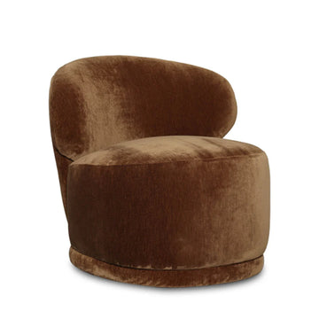 ROLLO CLUB CHAIR - DISTRESSED VELVET BRONZE - Calgary Furniture Store
