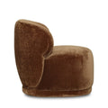 ROLLO CLUB CHAIR - DISTRESSED VELVET BRONZE - Calgary Furniture Store