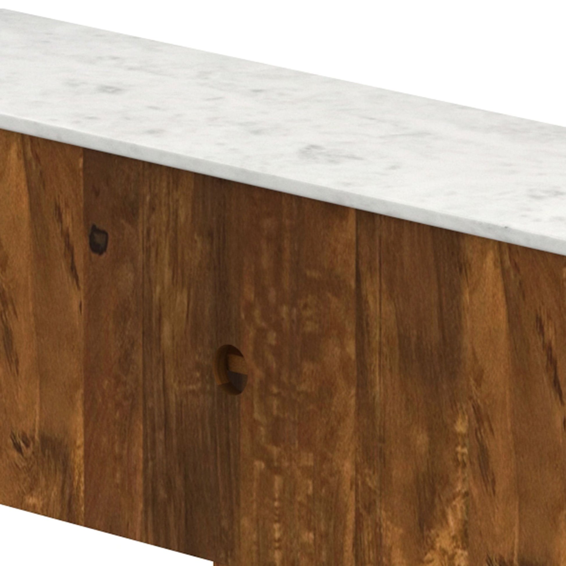 Camden Media Cabinet in Walnut & White - Calgary Furniture Store