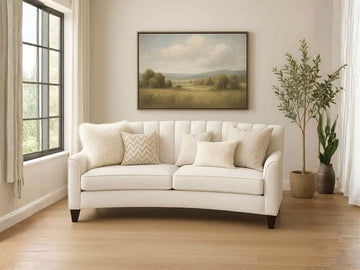 🇨🇦 Chanel Custom Curved Sofa - Calgary Furniture Store