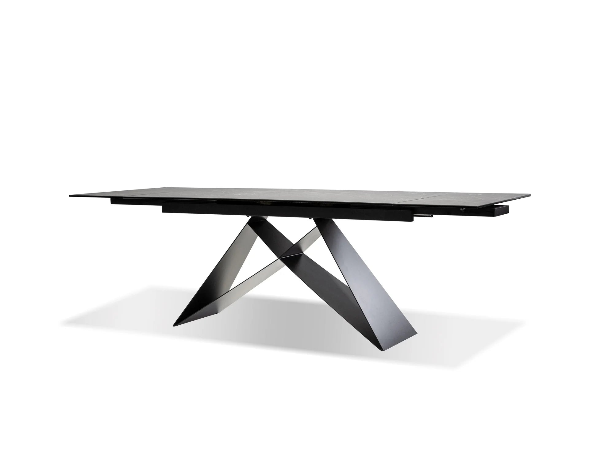 The 94" W Extending Dining Table- Slate - Calgary Furniture Store
