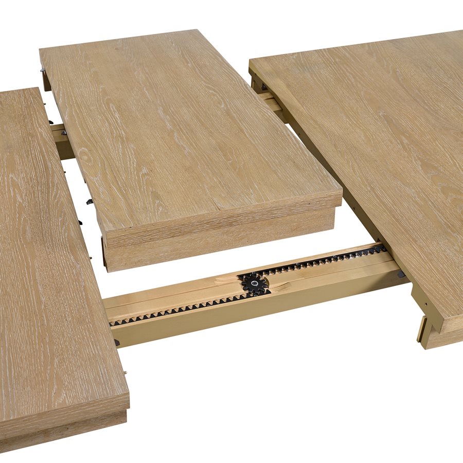 Pacific Grove Extension Leg Dining Table - Sand Dune Finish - Calgary Furniture Store