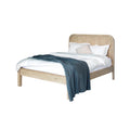 OPERA QUEEN LOW FOOTBOARD BED - SCRUBBED TEAK - Calgary Furniture Store