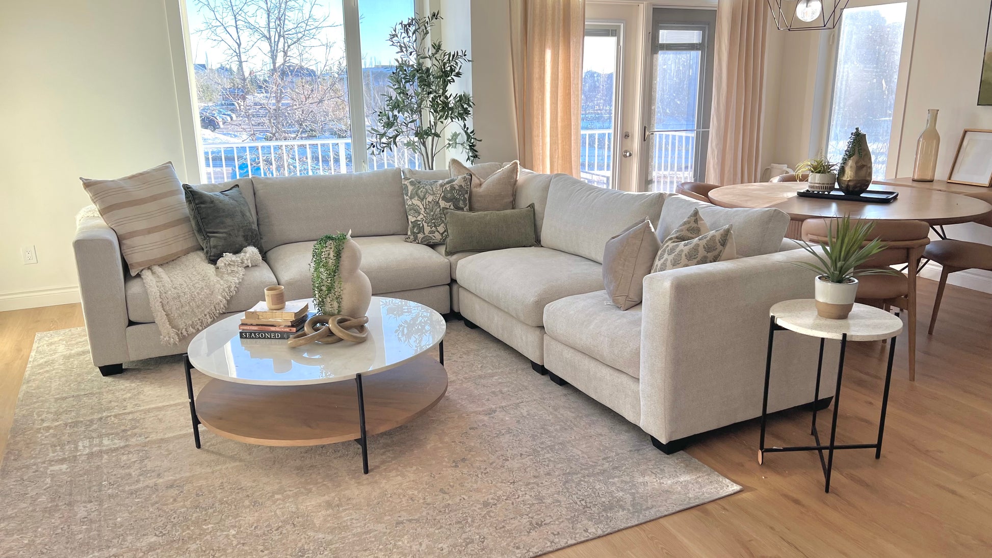 🇨🇦 Custom 5-pc Cloud Modular Sectional - L Configuration - Calgary Furniture Store