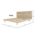 Gia King Bed - LH Imports - 4 Boxes Dimensions: 83.3 x 85.4 x 43.3 - Calgary Furniture Store