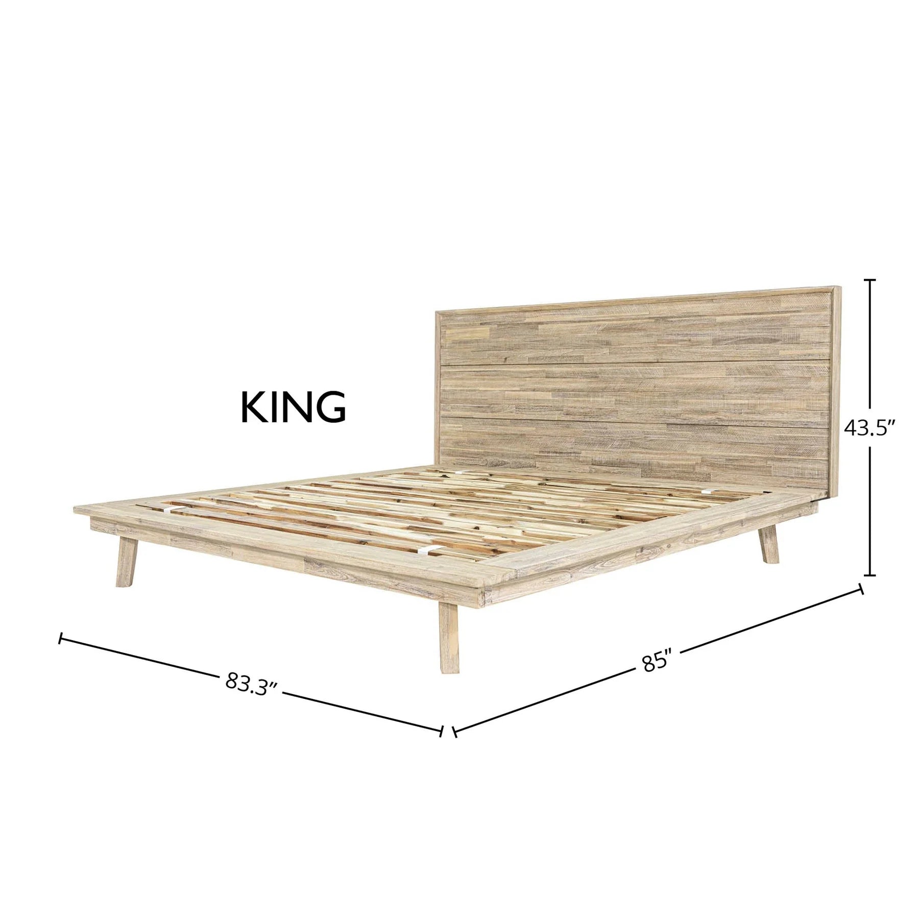 Gia King Bed - LH Imports - 4 Boxes Dimensions: 83.3 x 85.4 x 43.3 - Calgary Furniture Store