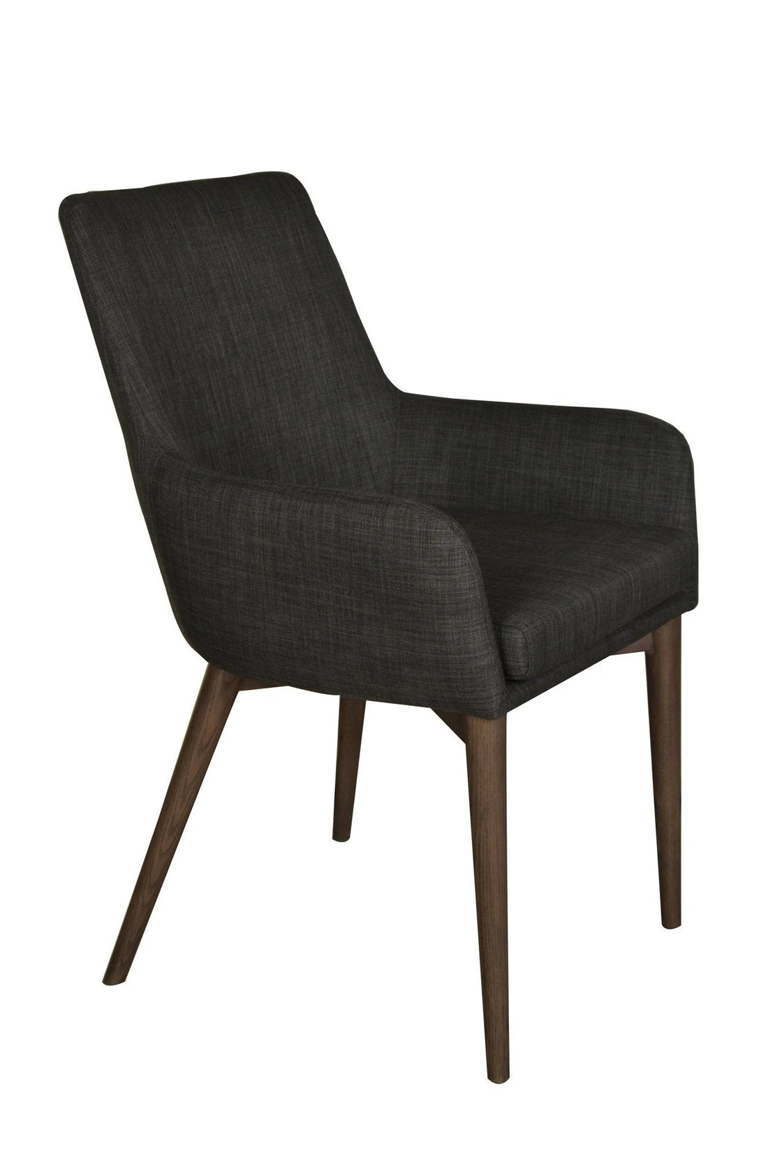 FRITZ ARM DINING CHAIR – DARK GREY - Calgary Furniture Store