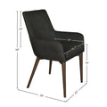FRITZ ARM DINING CHAIR – DARK GREY - Calgary Furniture Store