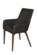 FRITZ ARM DINING CHAIR – DARK GREY - Calgary Furniture Store
