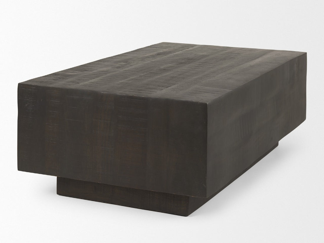 Hayden Coffee Table - Dark Brown - Rectangular - Calgary Furniture Store