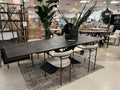 Century Black Rectangle Dining Table - Calgary Furniture Store