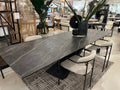 Century Black Rectangle Dining Table - Calgary Furniture Store