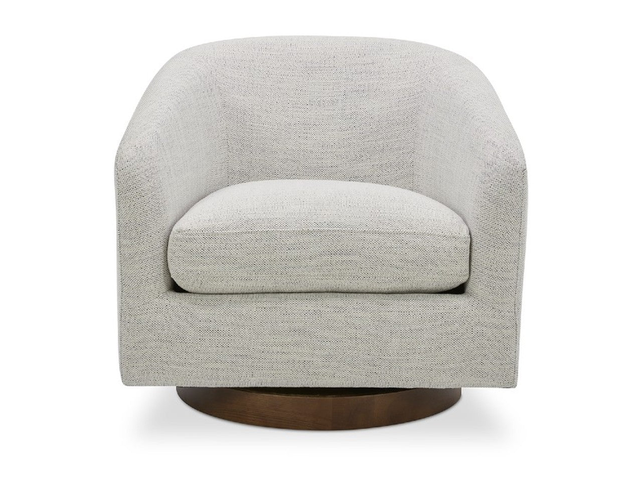 Oscy Swivel Chair - Splashed White