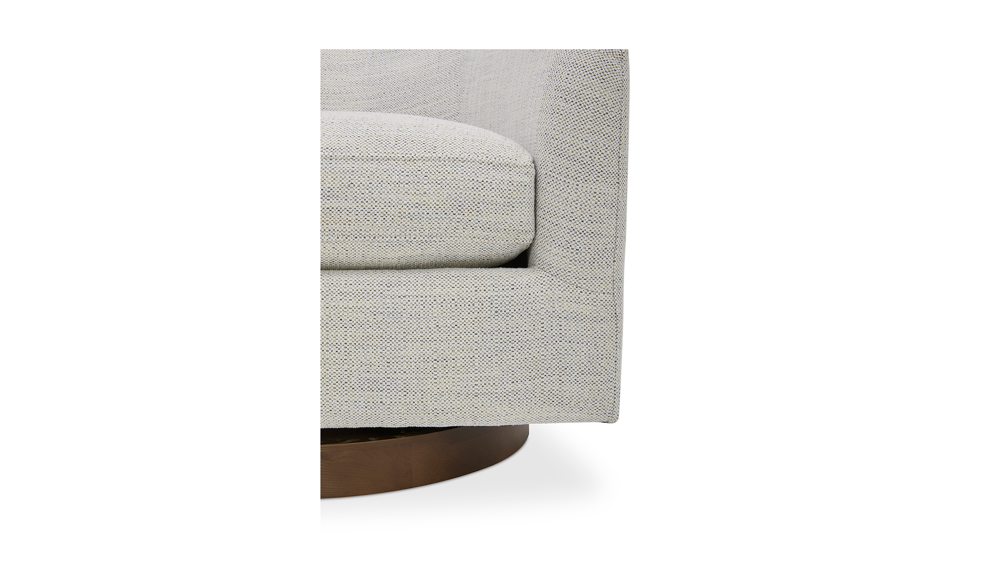 Oscy Swivel Chair - Splashed White - Calgary Furniture Store