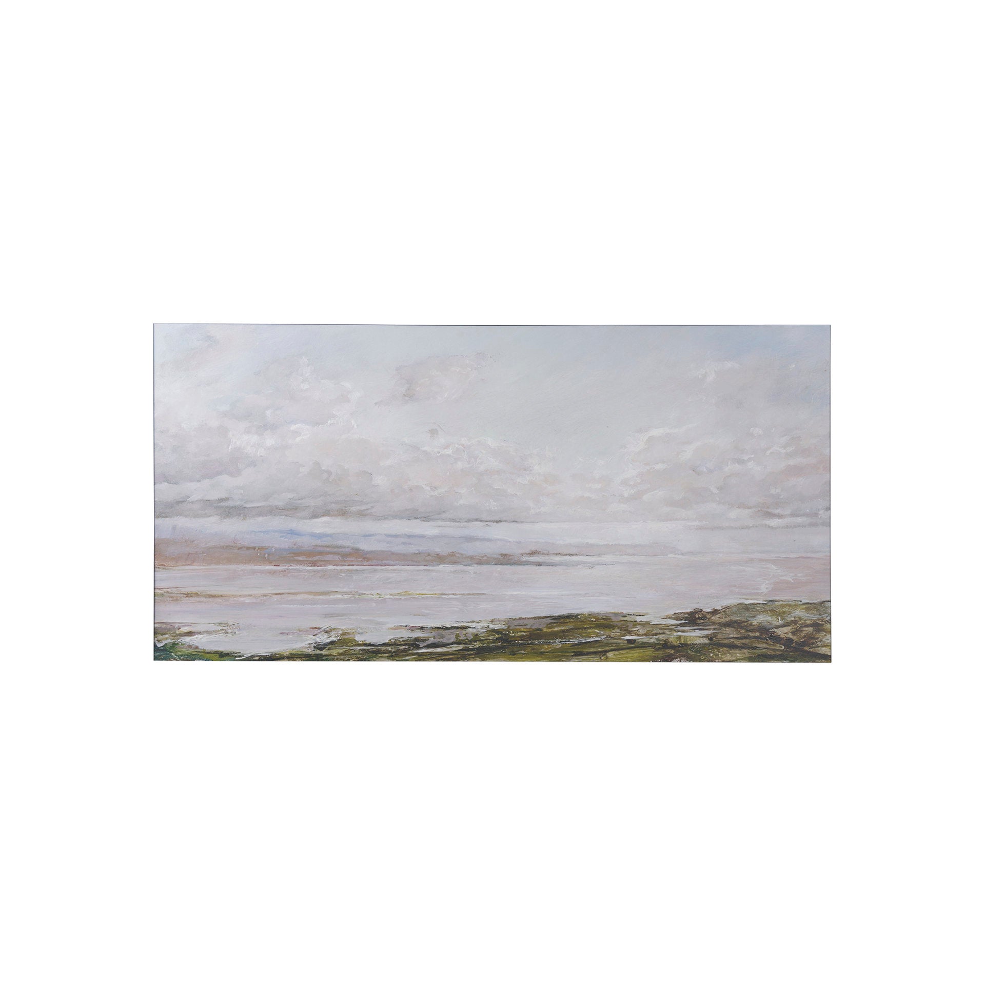 Sea View by Mercana Studio a Hand Embellished Textured Canvas - Calgary Furniture Store