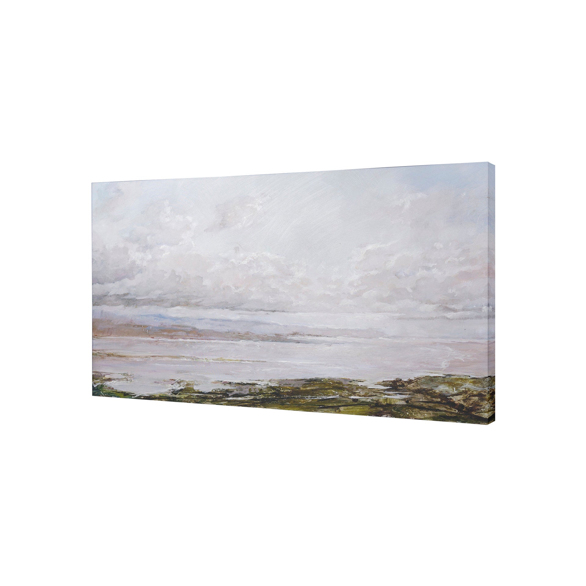 Sea View by Mercana Studio a Hand Embellished Textured Canvas - Calgary Furniture Store