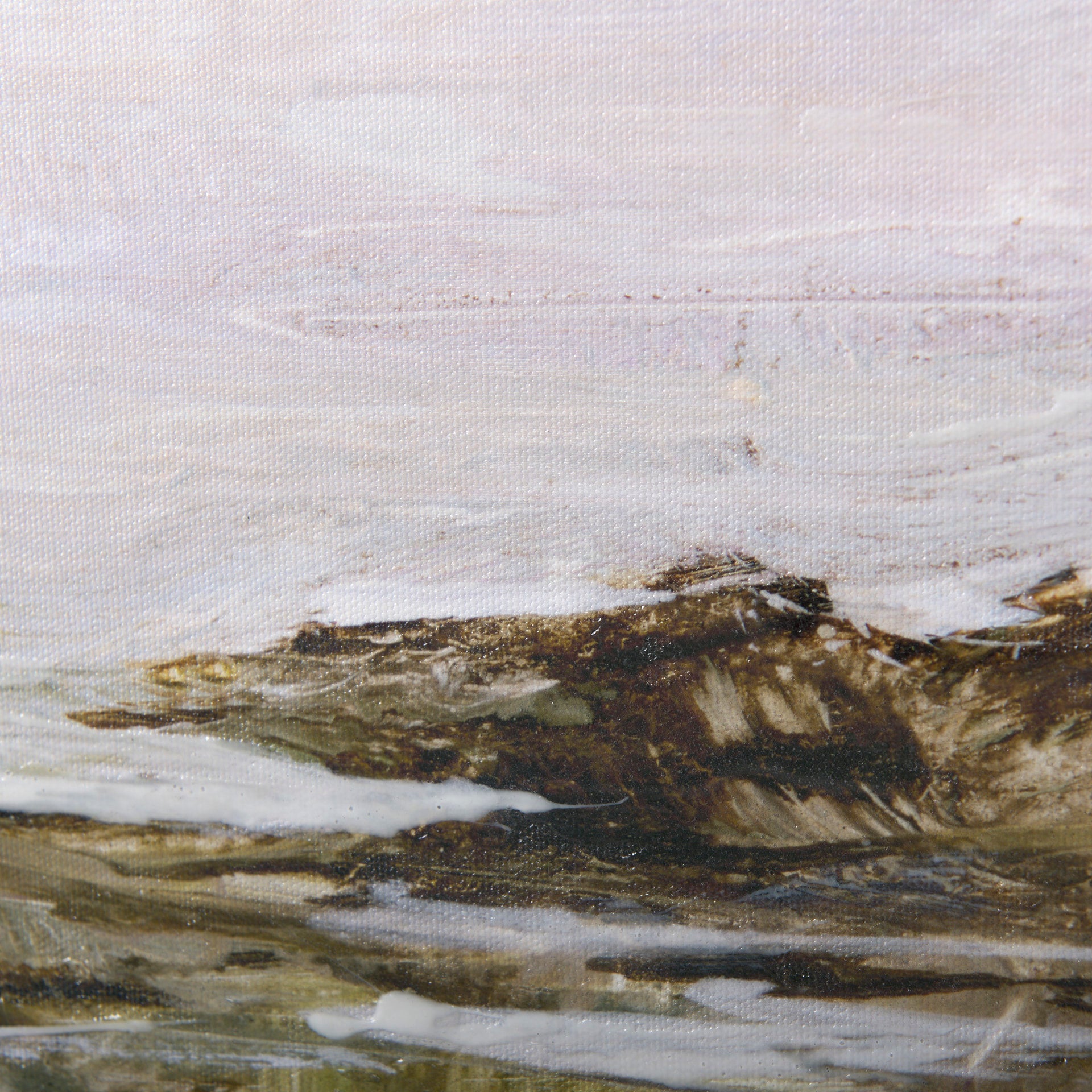 Sea View by Mercana Studio a Hand Embellished Textured Canvas - Calgary Furniture Store