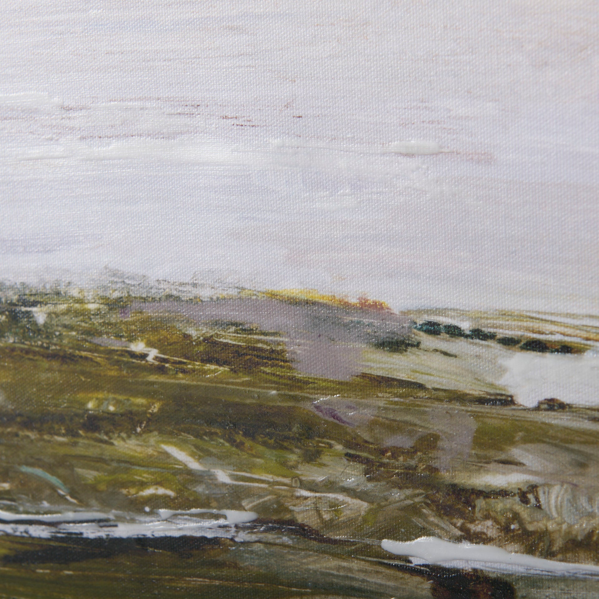 Sea View by Mercana Studio a Hand Embellished Textured Canvas - Calgary Furniture Store