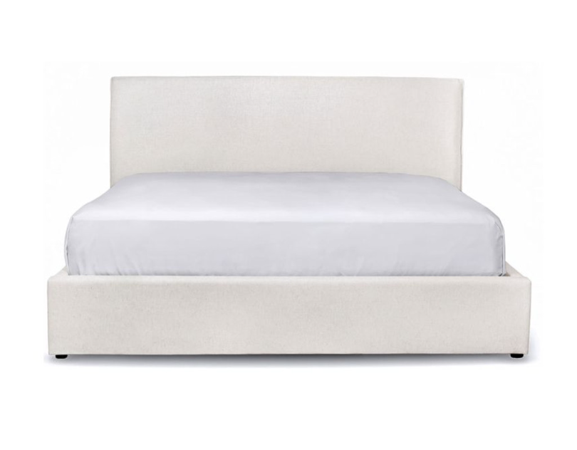 Julia King Storage Bed - Cream - Calgary Furniture Store