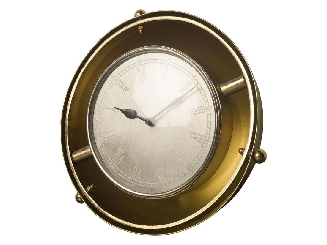 Sherway I Round Large Contemporary Wall Clock in Calgary on a white background