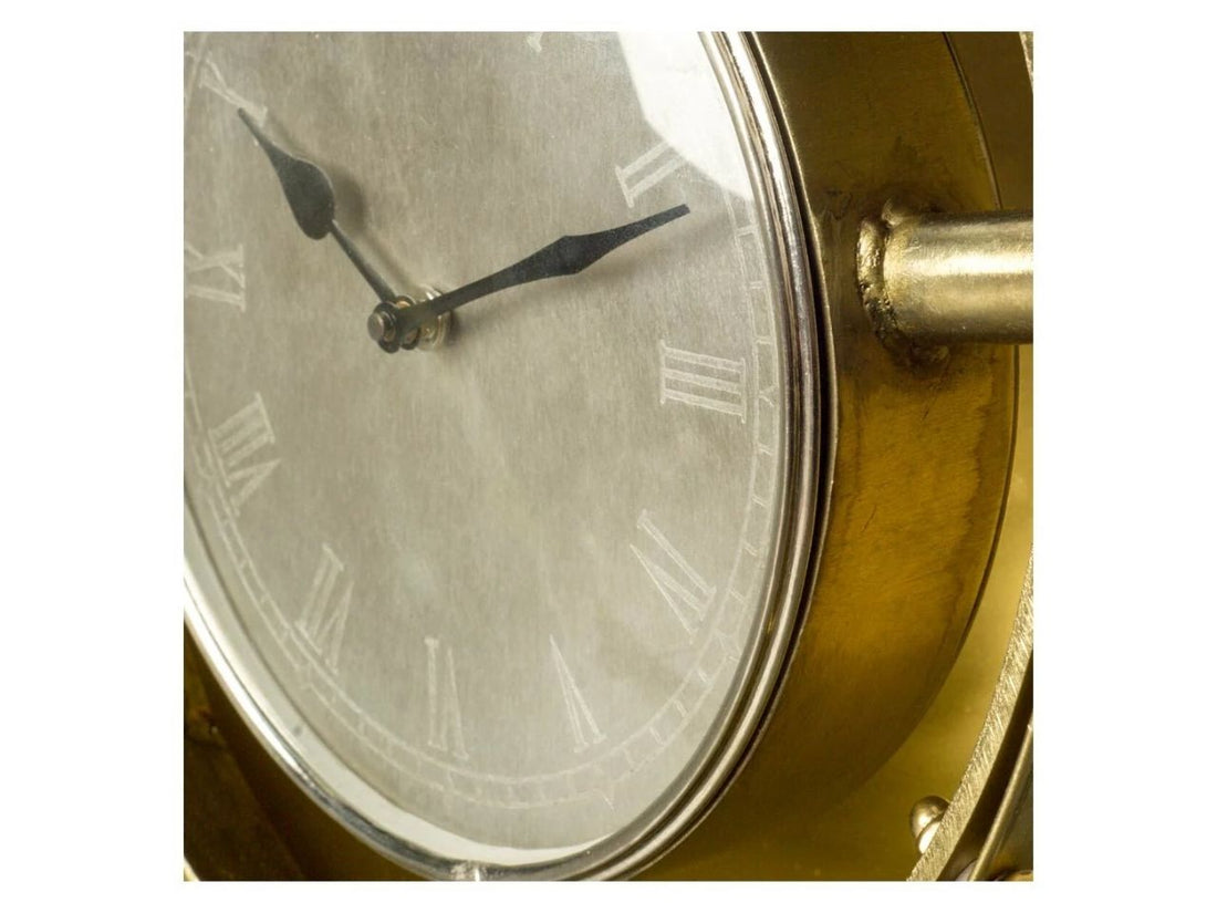 Sherway I Round Large Contemporary Wall Clock in Calgary on a white background