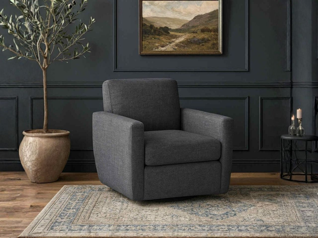 🇨🇦 Madison Custom Swivel Chair - Calgary Furniture Store