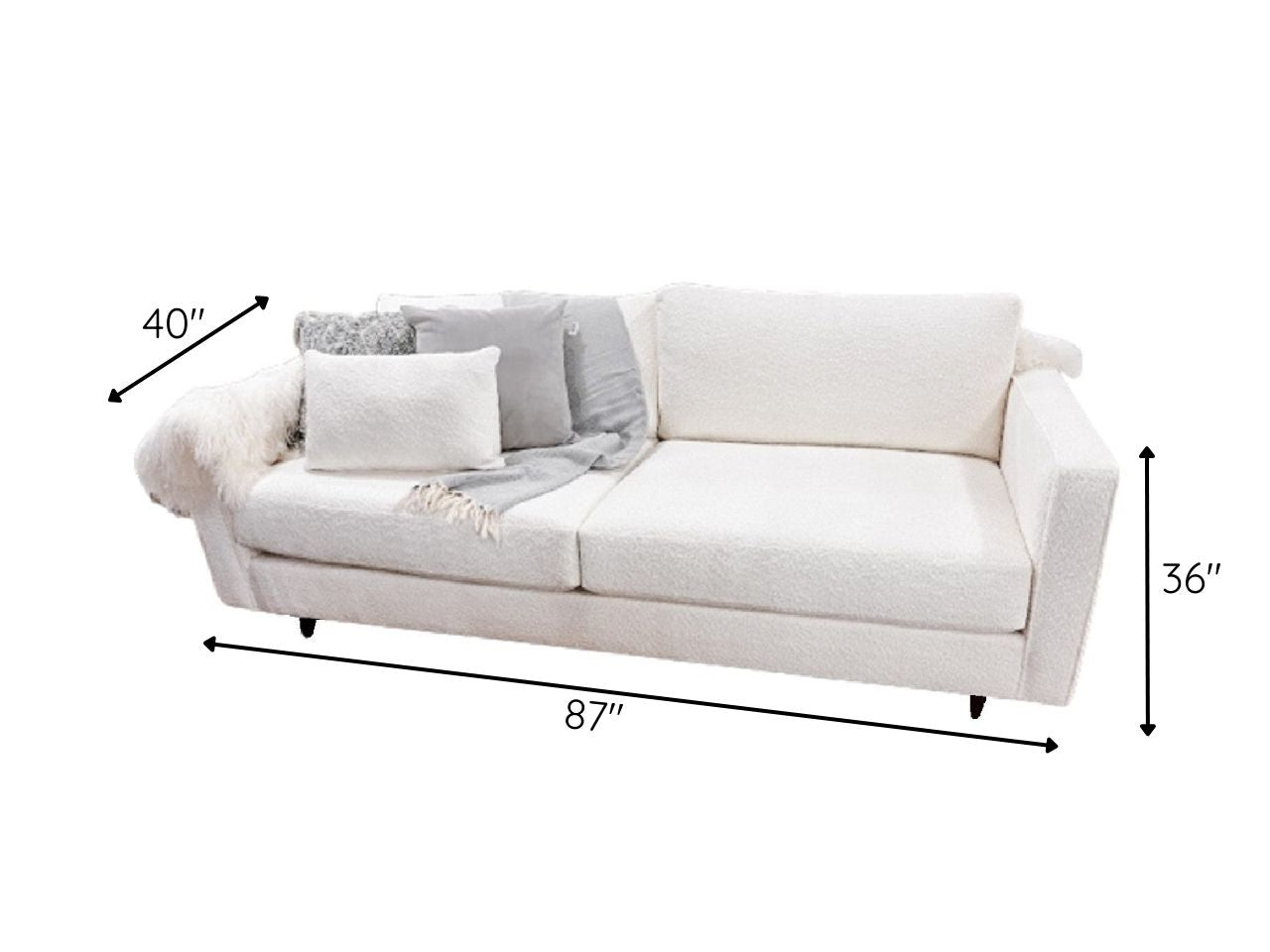 🇨🇦 Custom  WHITE Saint Sofa - Best Seller - Calgary Furniture Store