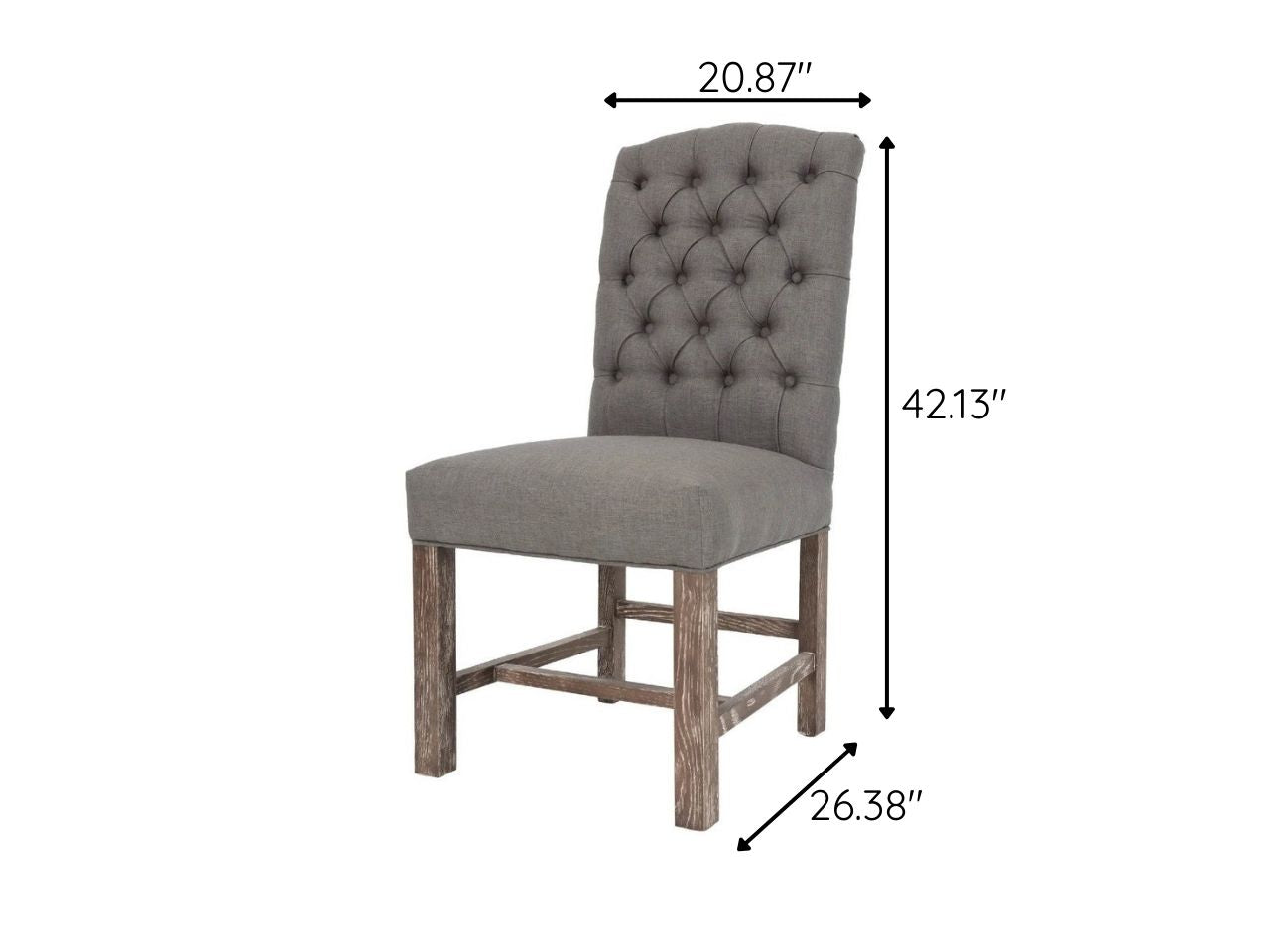 York Grey Oak Dining Chair - Low price for limited stock only! - Calgary Furniture Store