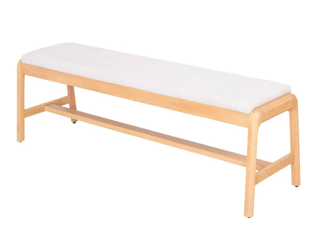 Arizona Dining Bench - Oatmeal - Calgary Furniture Store