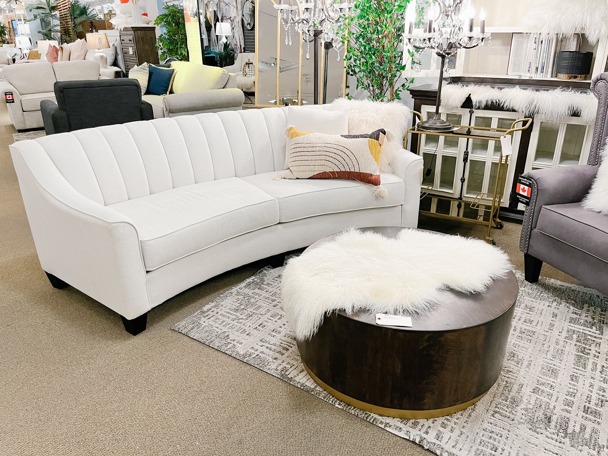 Chanel Curved Sofa 🇨🇦 | Calgary Furniture Store