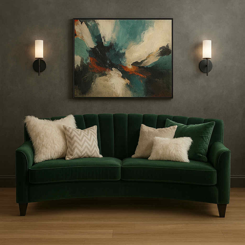 🇨🇦 Chanel Custom Curved Sofa - Calgary Furniture Store