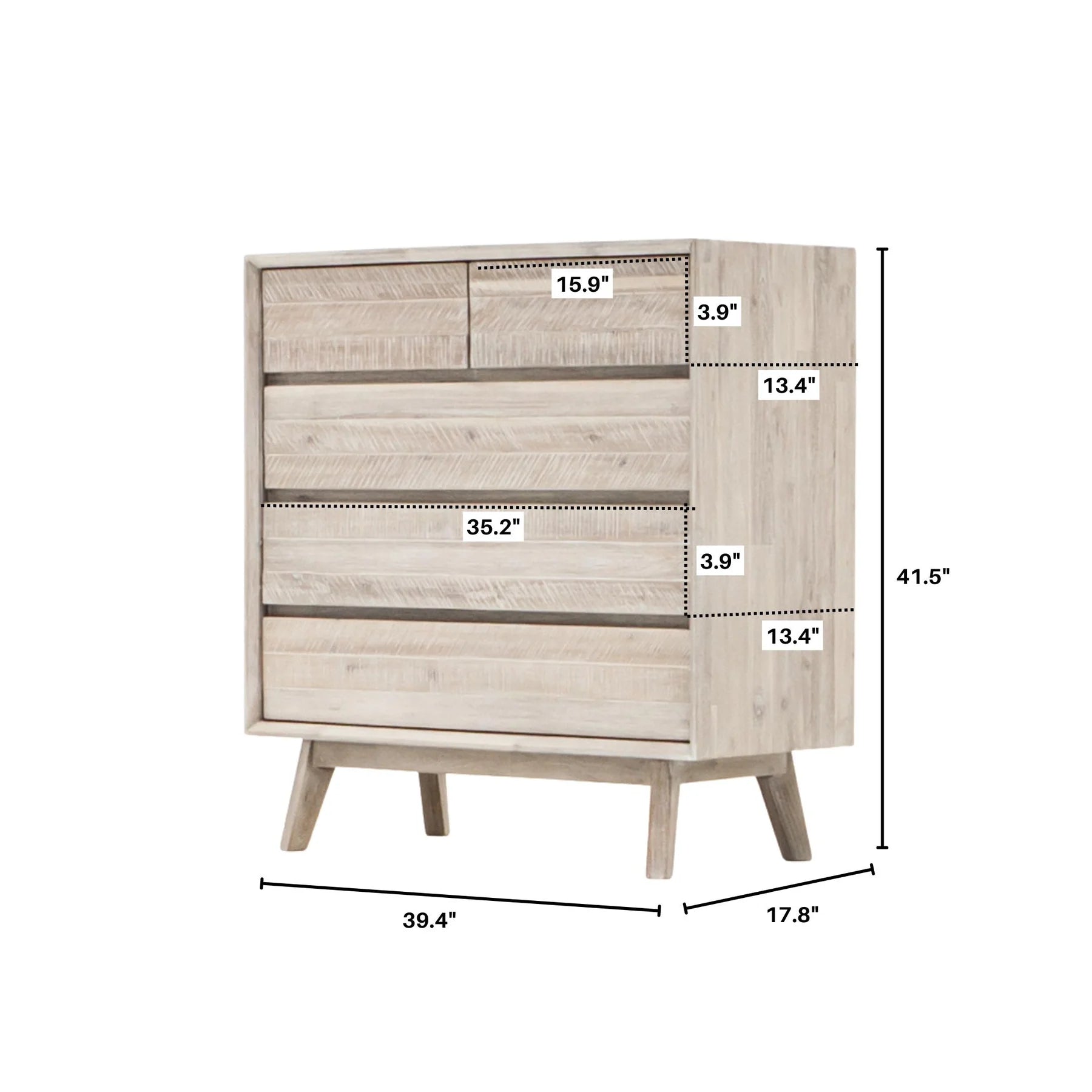 Gia Five Drawer Chest | Calgary Furniture Store
