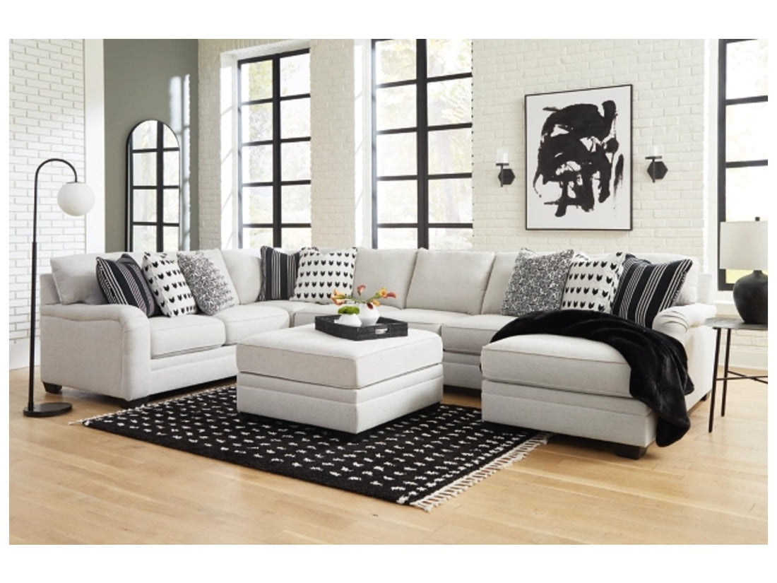 Huntsworth Sectional - Dove Grey - Calgary Furniture Store