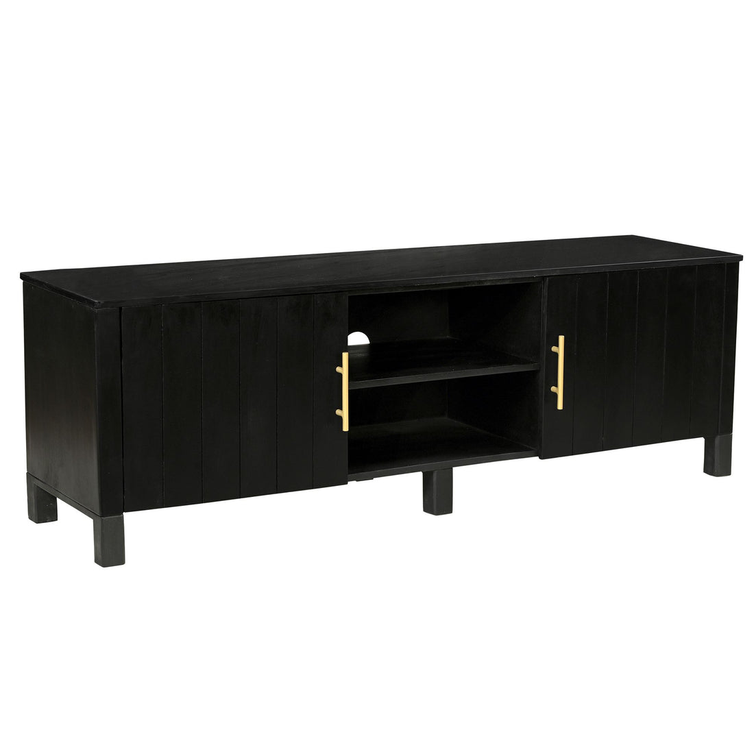 CAMDEN MEDIA CABINET IN BLACK - Calgary Furniture Store